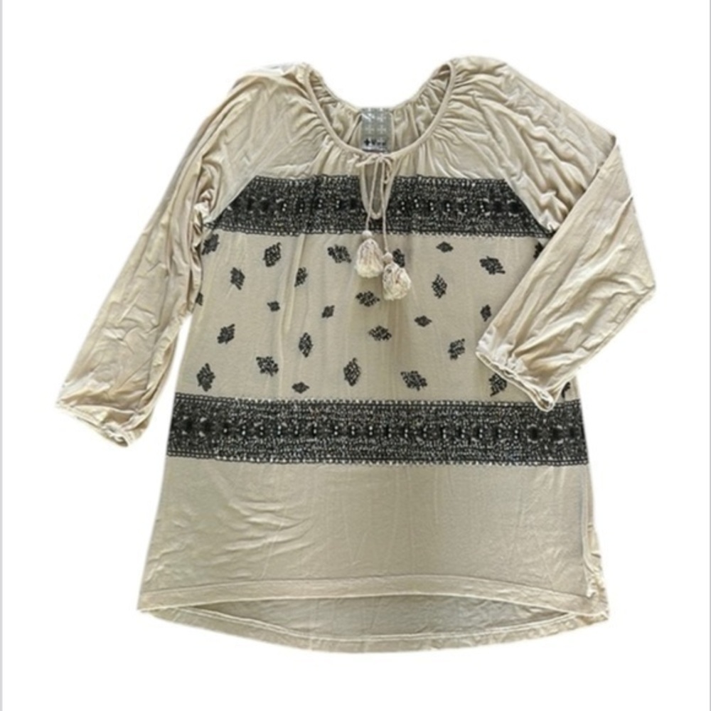 Vocal size XL womens oversized embellished shirt